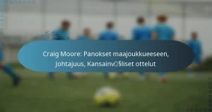 Read more about the article Craig Moore: Panokset maajoukkueeseen, Johtajuus, Kansainväliset ottelut