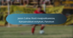 Read more about the article Jason Culina: Rooli maajoukkueessa, Kansainväliset esitykset, Panokset