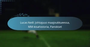 Read more about the article Lucas Neill: Johtajuus maajoukkueessa, MM-kisahistoria, Panokset