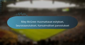 Read more about the article Riley McGree: Huomattavat esitykset, Seurasaavutukset, Kansainväliset panostukset