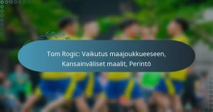 Read more about the article Tom Rogic: Vaikutus maajoukkueeseen, Kansainväliset maalit, Perintö